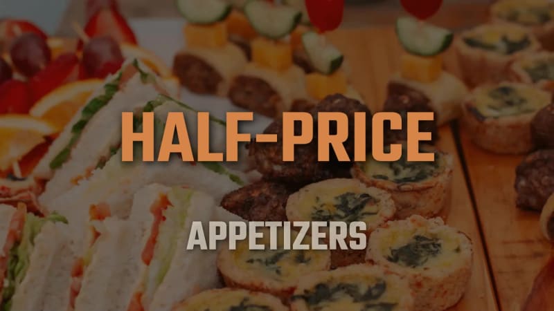 HAPPY HOUR SPECIALS at 9 seconds