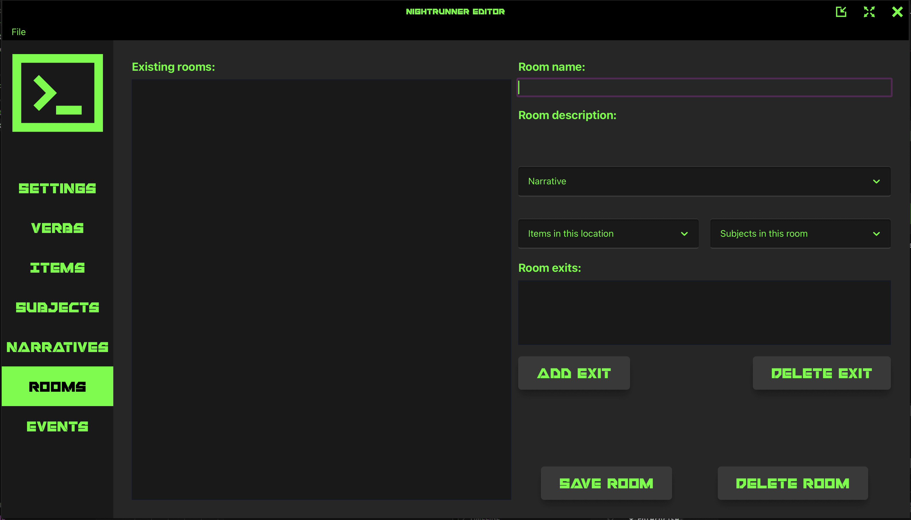Nightrunner Editor