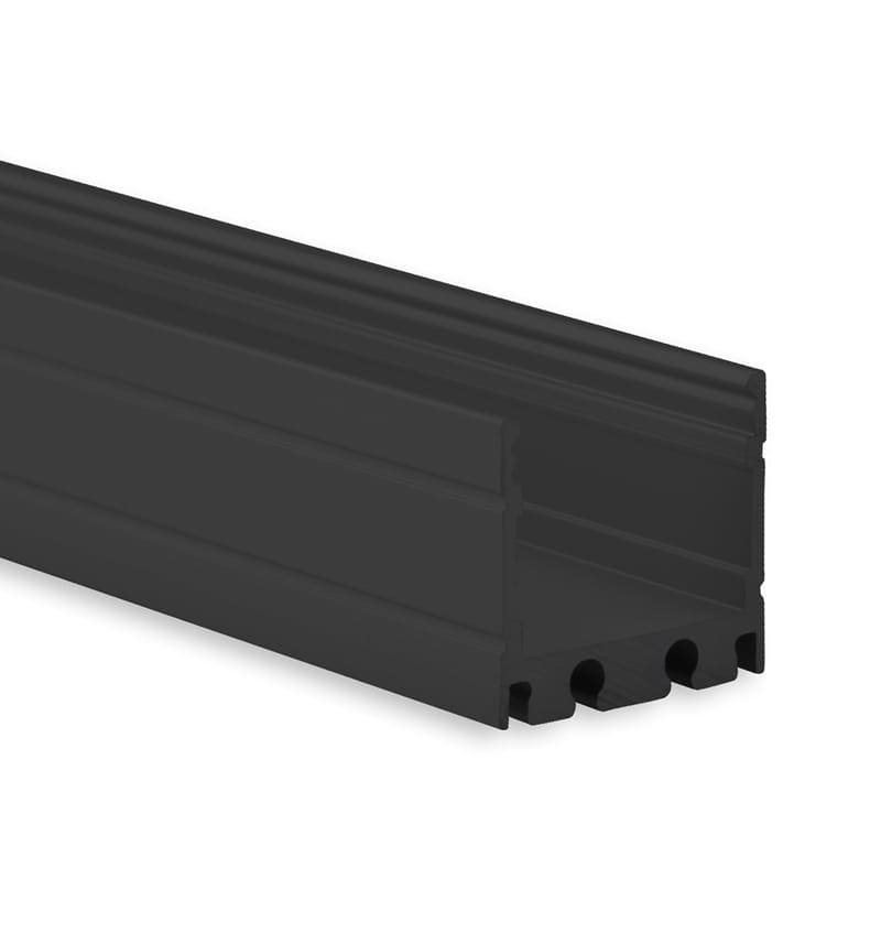 Productfoto van PN8 LED Profile 2000x19,2x18,1mm Black RAL9005 92201022 img