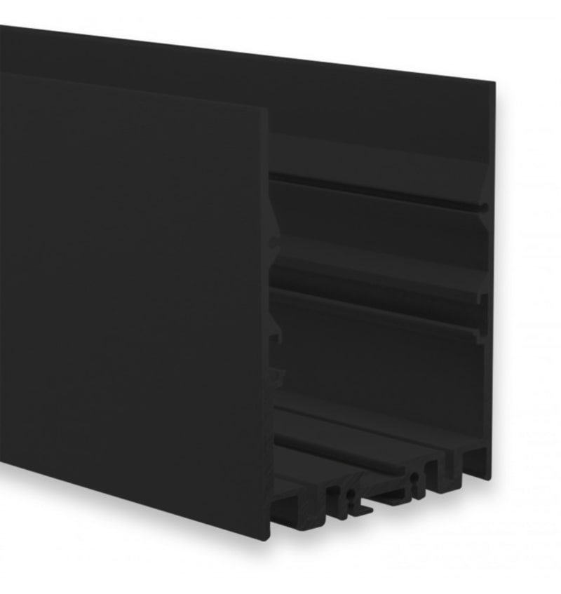 Product photo: LL2 Light Profile 2000x60x78.9mm Up&Down, Powder-Coated Black RAL9005 92207111 img