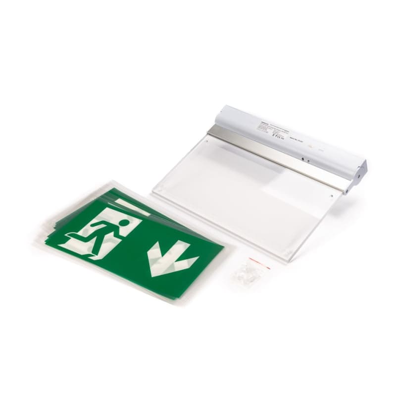 Product photo: Mounted Emergency light-up sign 3W Self-Test 94000124 img