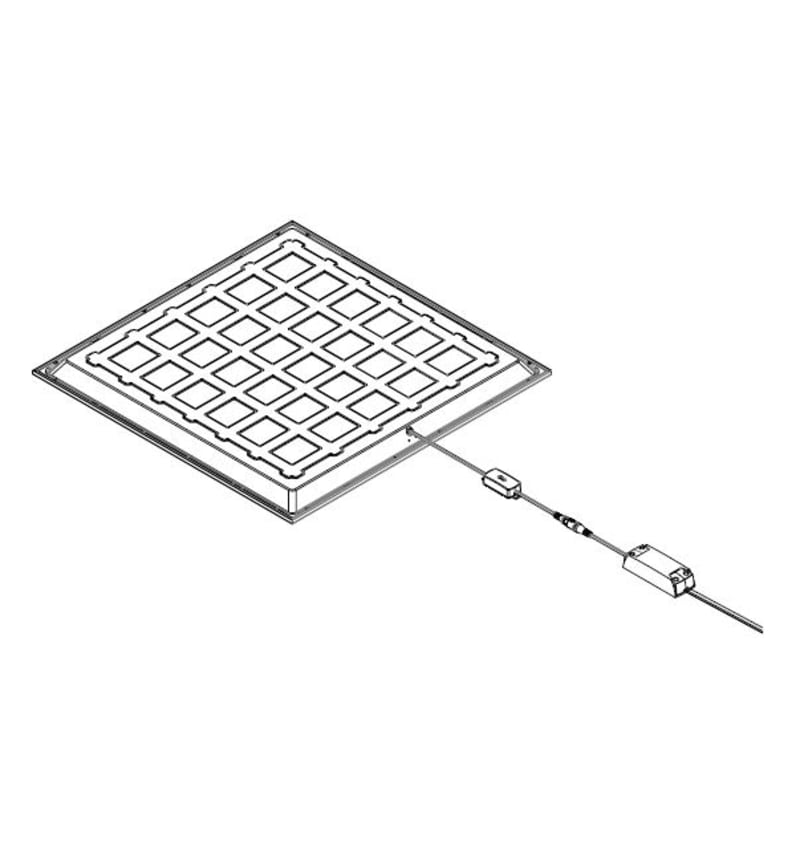 Tekening van Back Lit Panel 595x595 CCT 26W (3000-4000K) 94305001 img