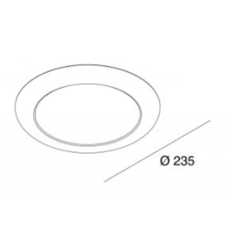 Tekening van Downlight Flat Round 235mm / 10-13-16W / CCT (3000-4000K) incl. driver 94503001 img