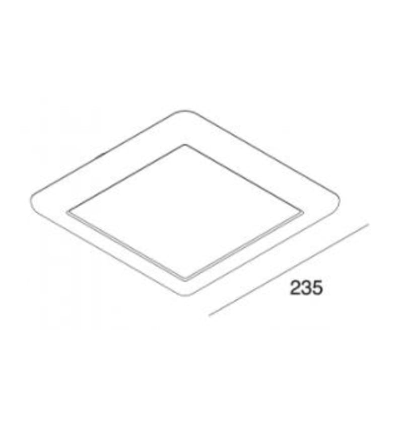 Drawing of Downlight Flat Square 235x235mm/10-13-16W/CCT (3000-4000K) incl. driver 94503002 img