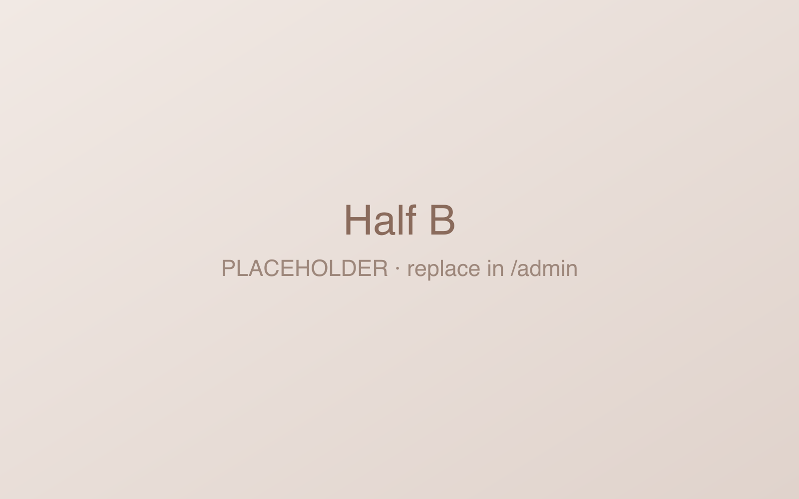 Half-width, right — pairs into a row.