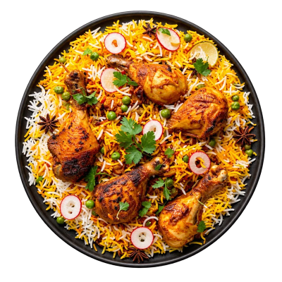 Hyderabadi Chicken Dum Biryani