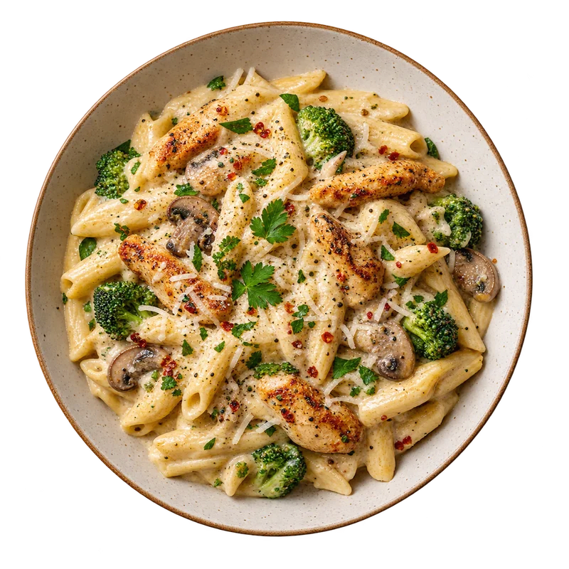 Creamy Chicken Alfredo Pasta