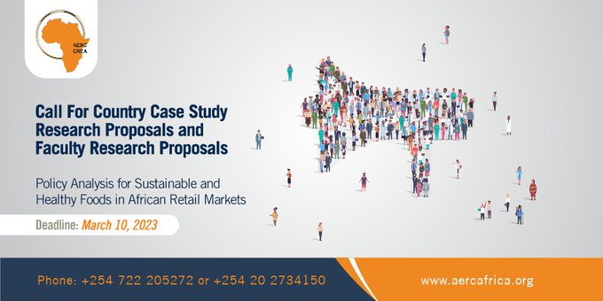 Call For Country Case Study Research Proposals| Policy Analysis for Sustainable and Healthy Foods in African Retail Markets (PASHFARM) | African Economic Research Consortium