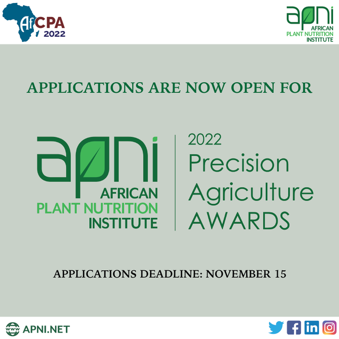 2022 Precision Agriculture Awards|African Plant Nutrition Institute