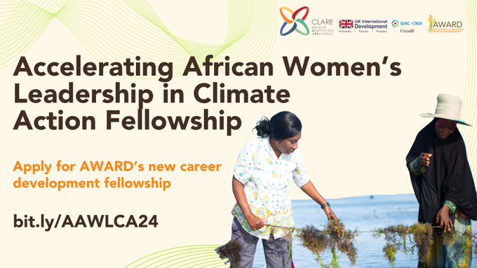 Accelerating African Women’s Leadership in Climate Action Fellowship| AWARD Fellowship