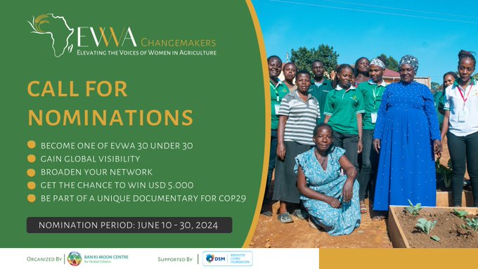 Applications Now Open For Elevating The Voices Of Women In Agriculture (EVWA) Changemakers 2024