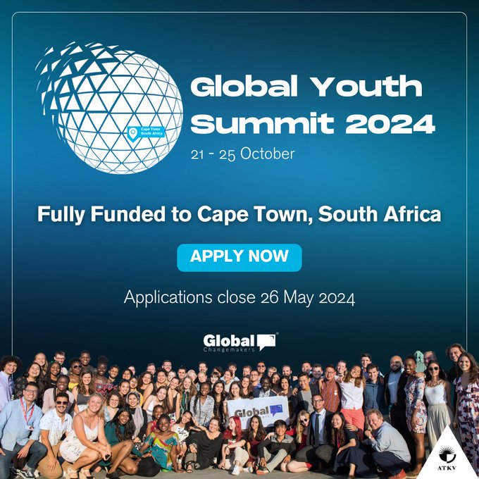 The fully funded Global Youth Summit is back| Cape Town, South Africa 21-25 October 2024