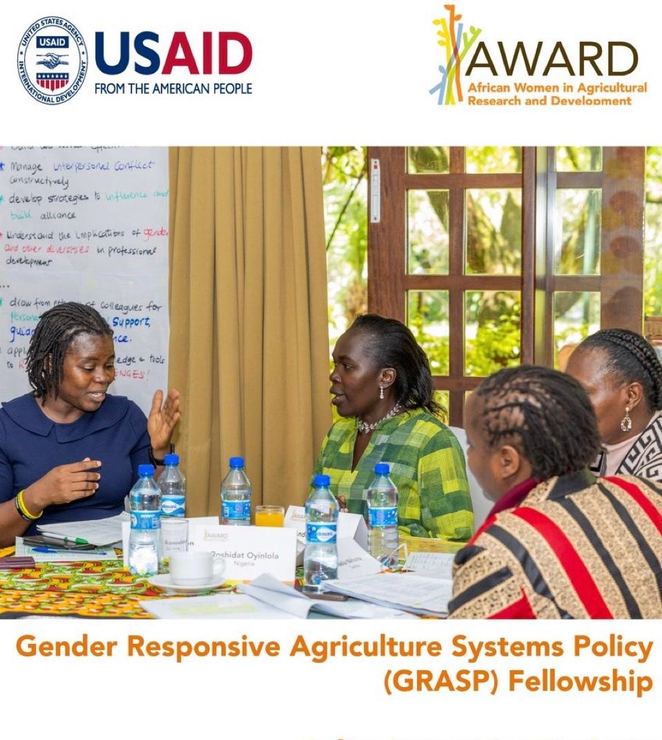 Call For Applications| Gender Responsive Agriculture Systems Policy (GRASP) Fellowship