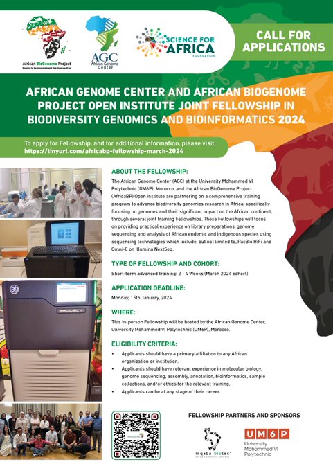 Call for Applications: Fellowship in Biodiversity Genomics and Bioinformatics