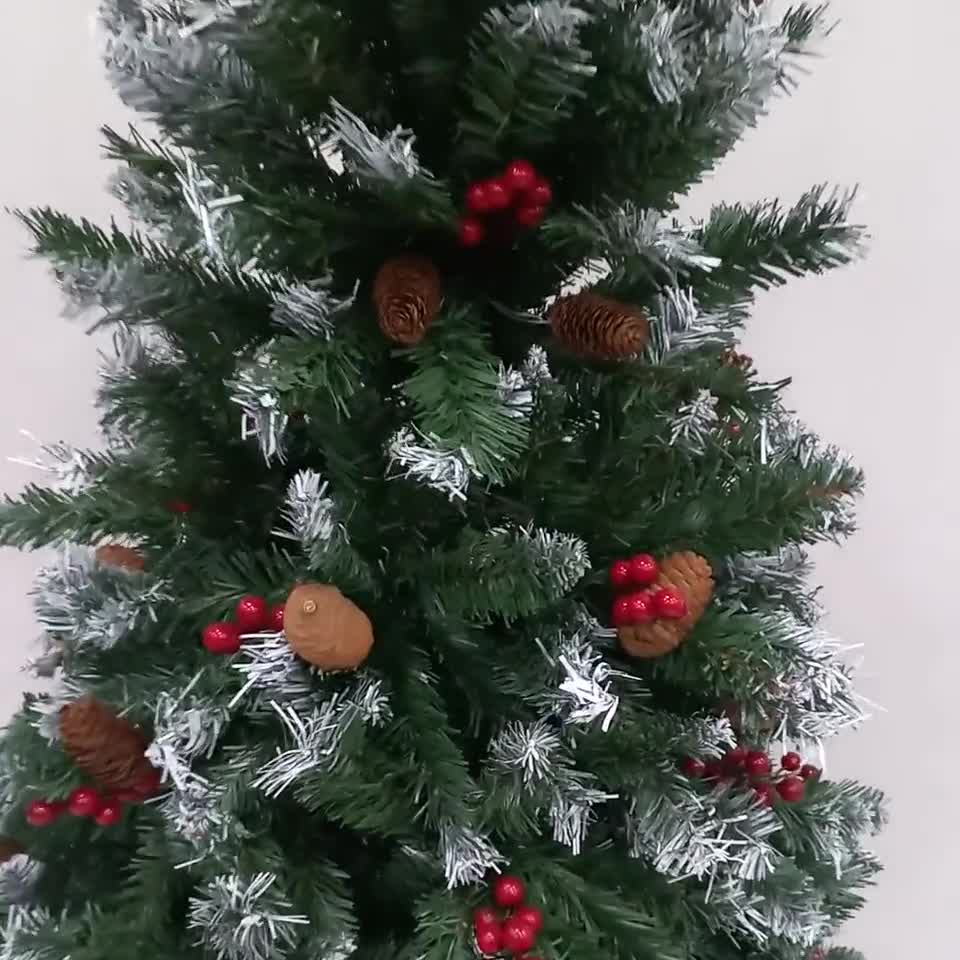 Árvore De Natal Decorada 1,50 Cm 250 Galhos Com 7 Itens