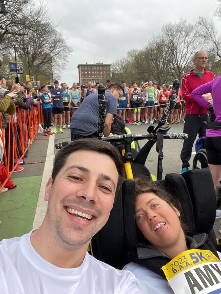 selfie taken during marathon 