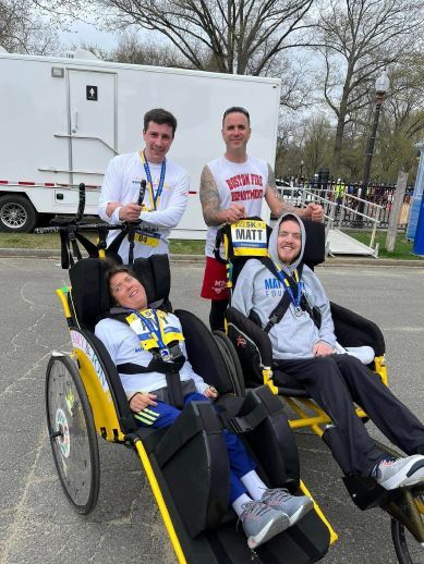 group of people at the marathon 