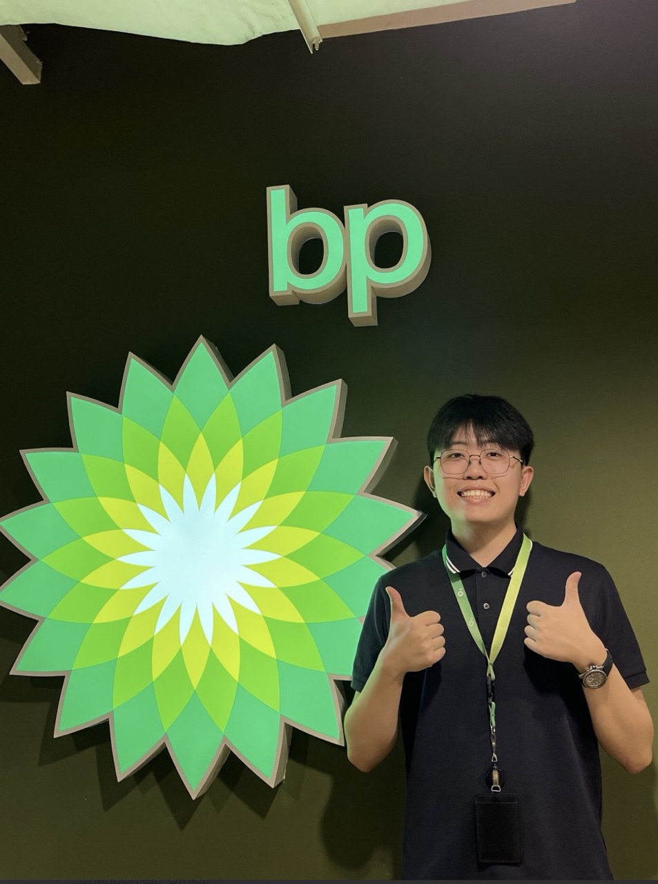 bp employee smiling