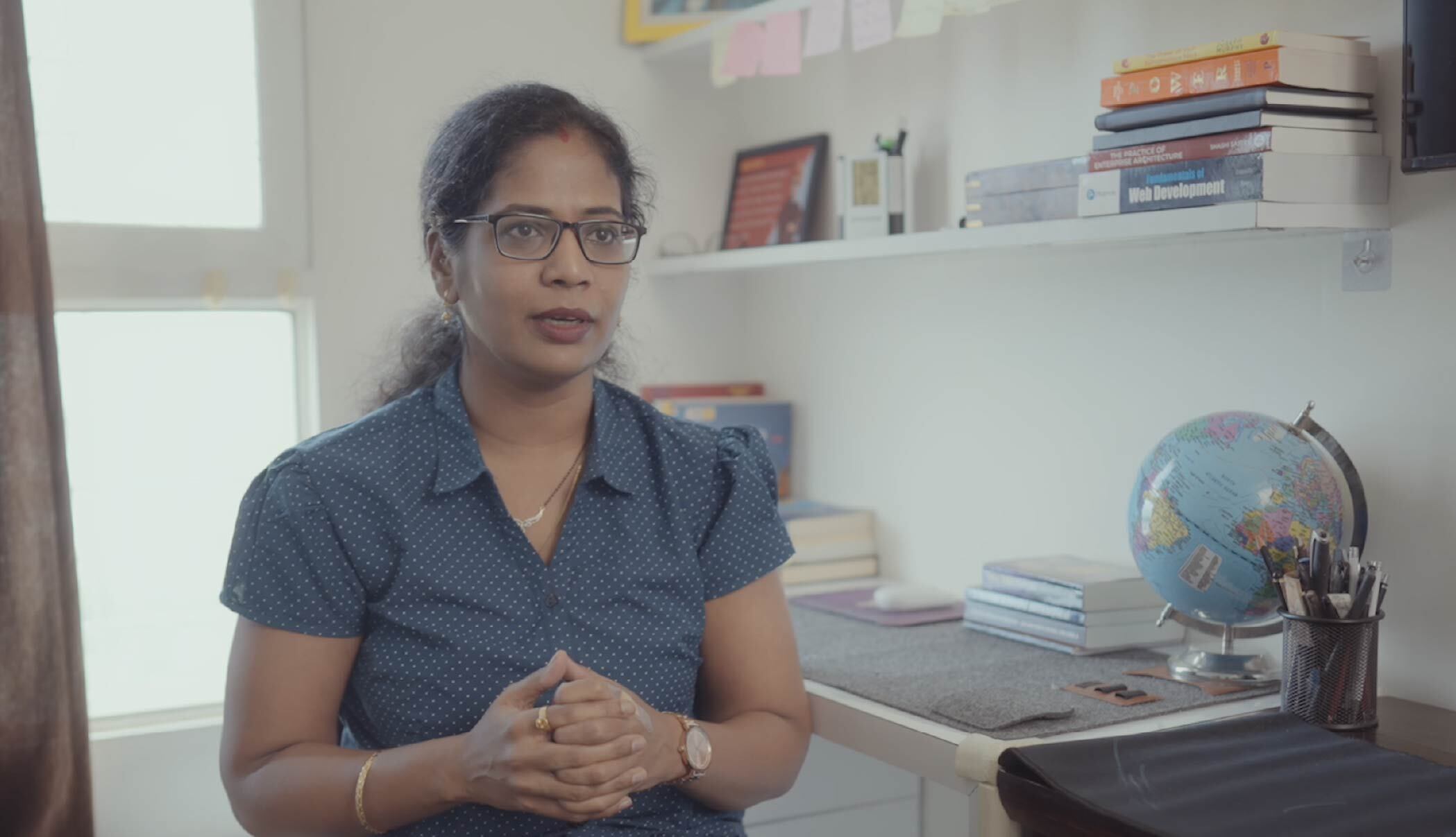 bp recruitment video thumbnail showing employee sharing insights on the hiring process for candidates.