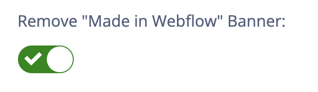 Remove Webflow branding option