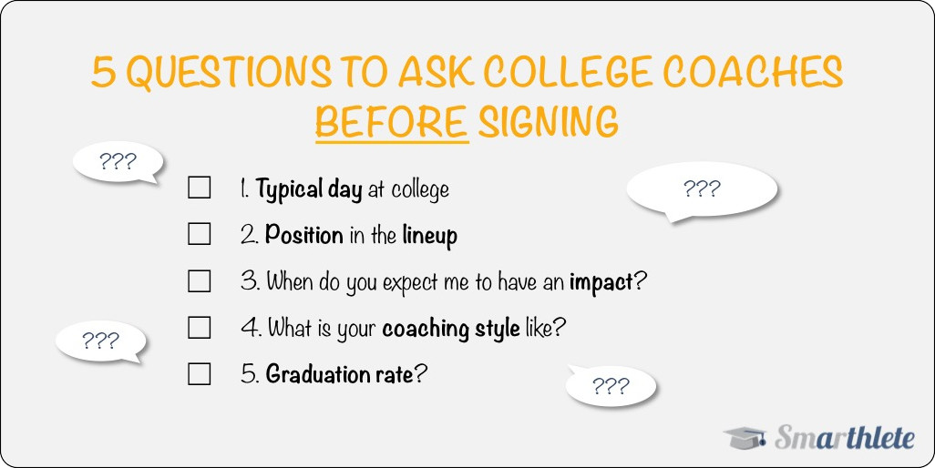 Arriba 31+ imagen questions to ask a college coach before committing