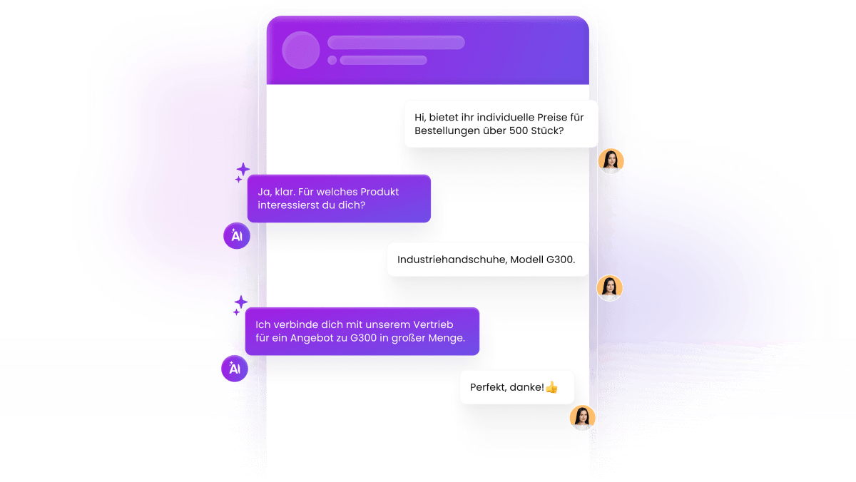 KI-Lösungen, die Interessenten gewinnen und Kunden pflegen