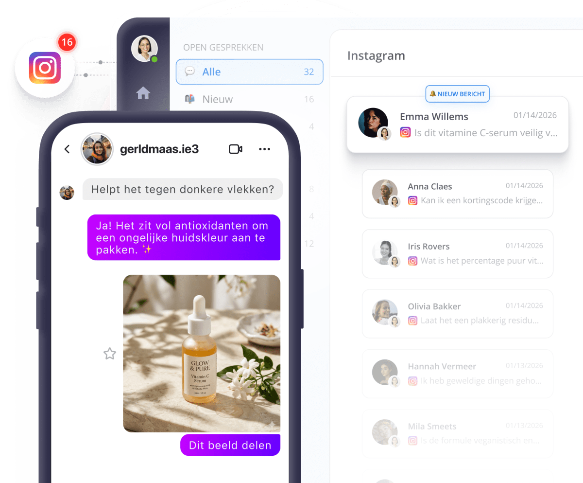 Smartsupp Instagram-integratie – voorbeelden van klantgesprekken