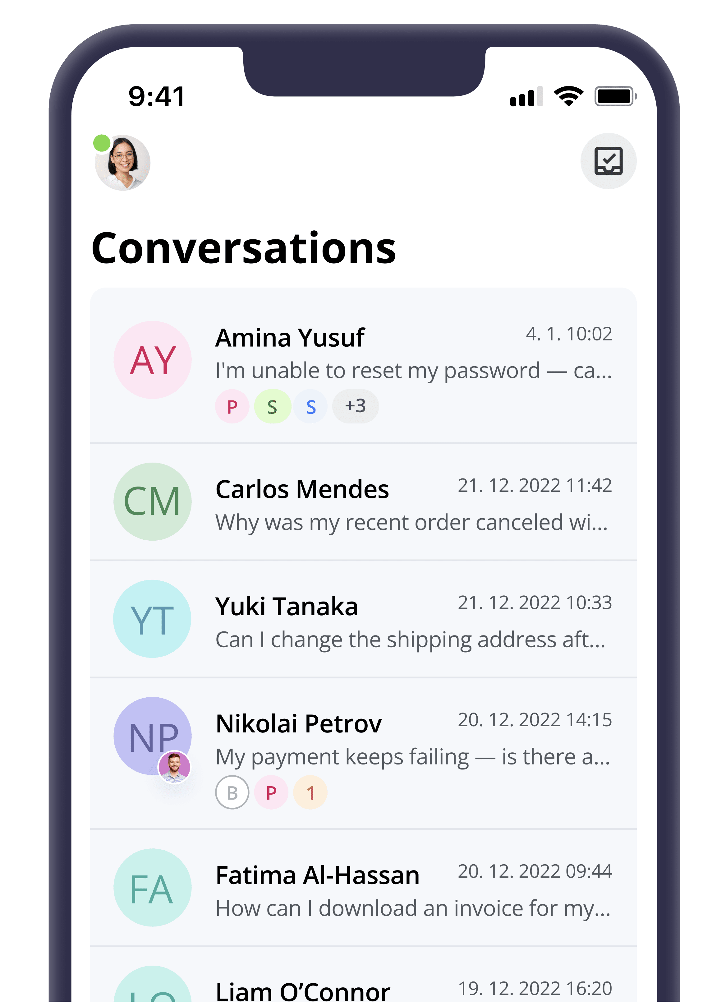 Smartsupp Inbox Mobile