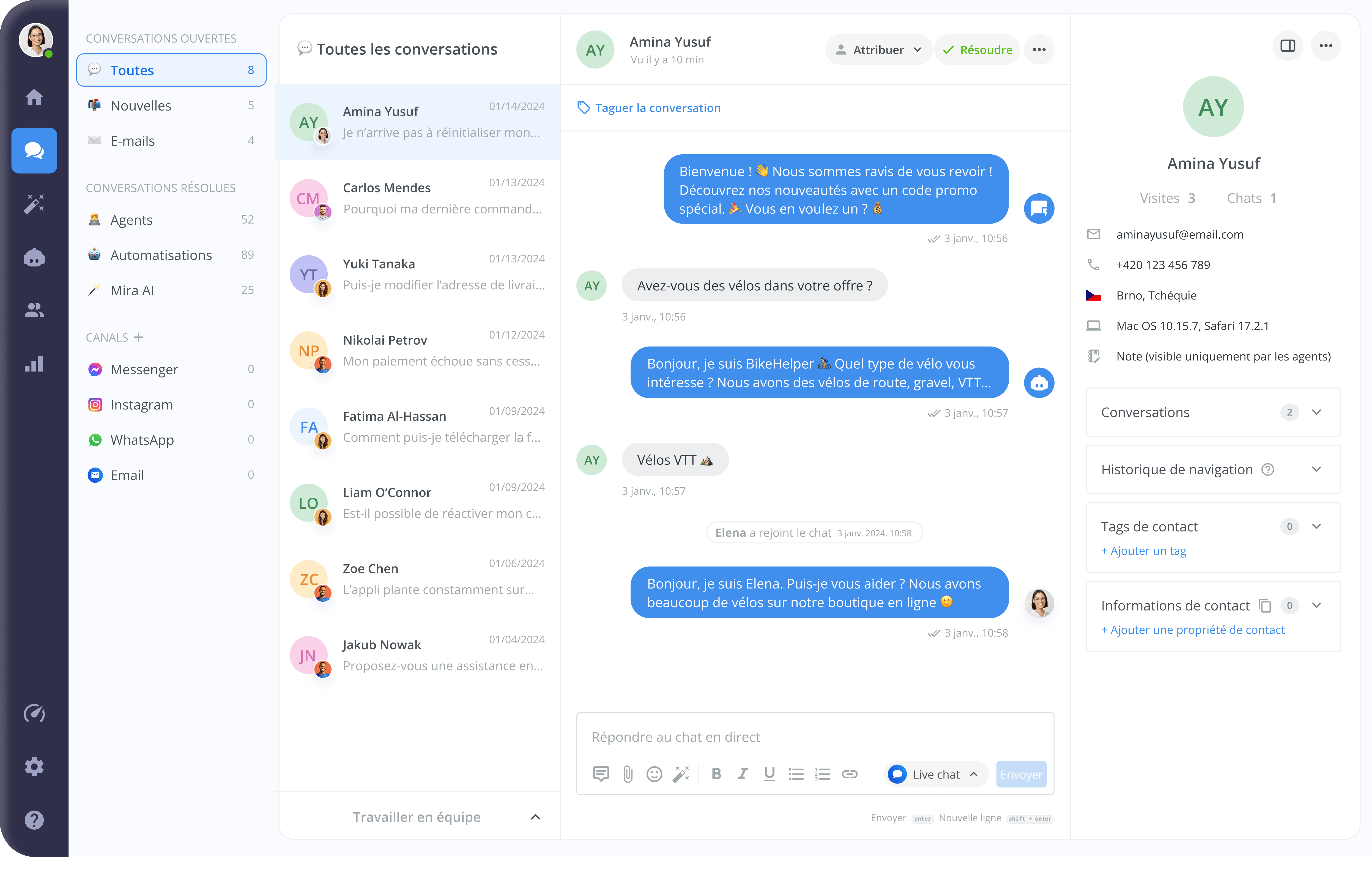 Smatsupp inbox