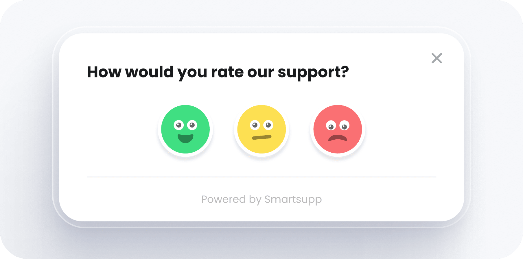 Smartsupp allow users to add rating of the conversation