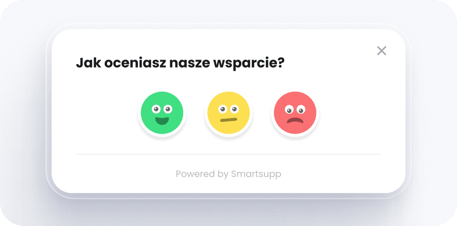 Smartsupp umożliwia użytkownikom dodanie oceny rozmowy