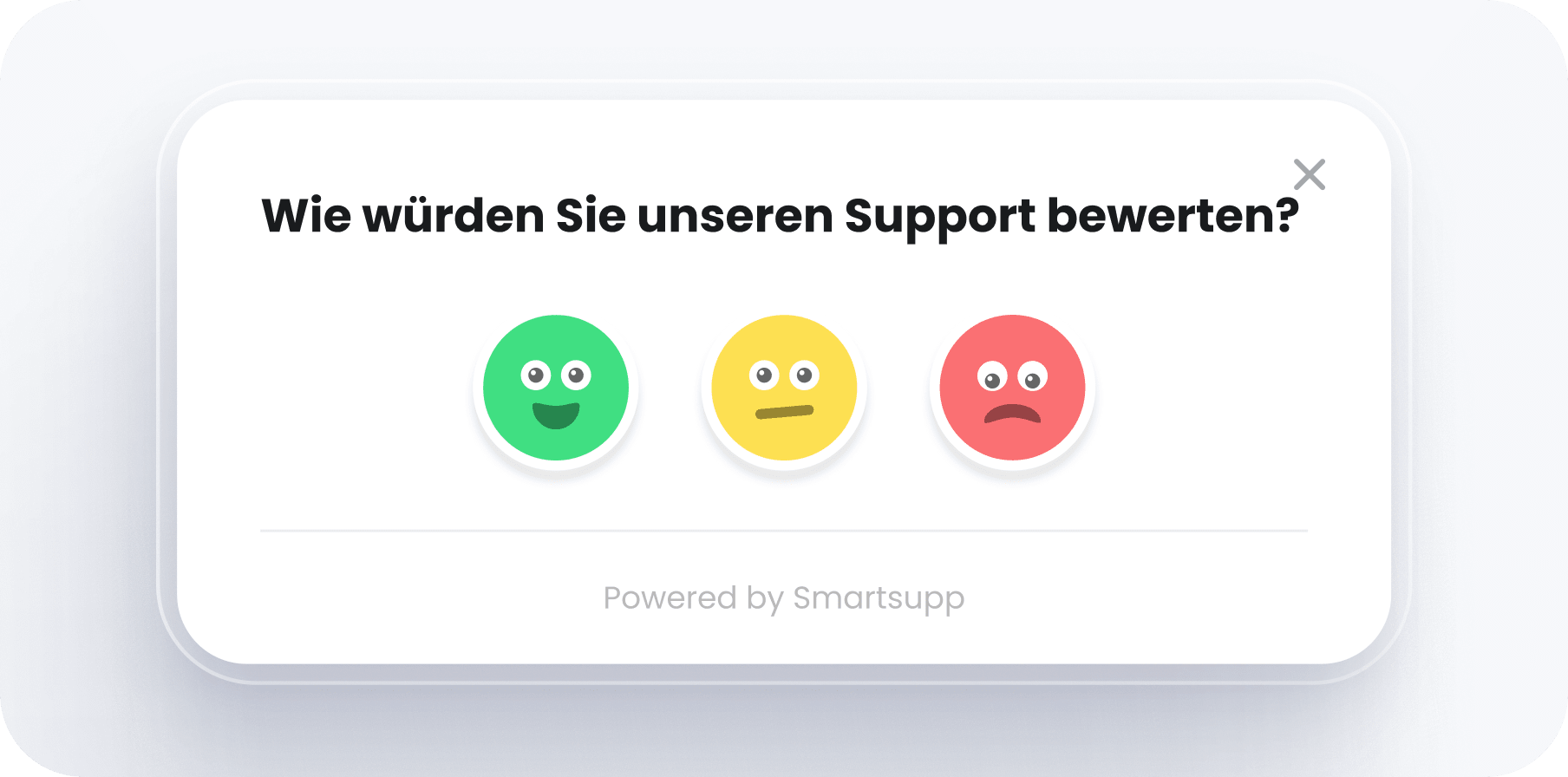 Smartsupp ermöglicht es Benutzern, eine Bewertung des Gesprächs hinzuzufügen