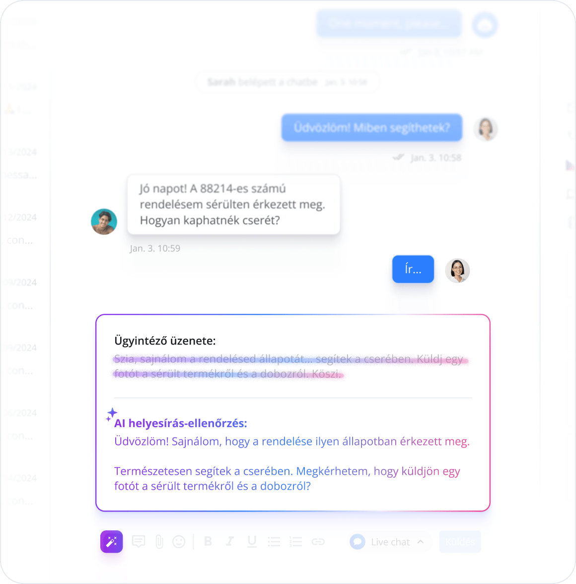 AI válasz asszisztens – állítson be professzionális hangszínt márkájának