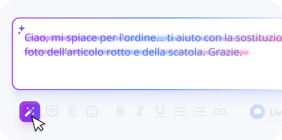 Clicca sulla bacchetta magica