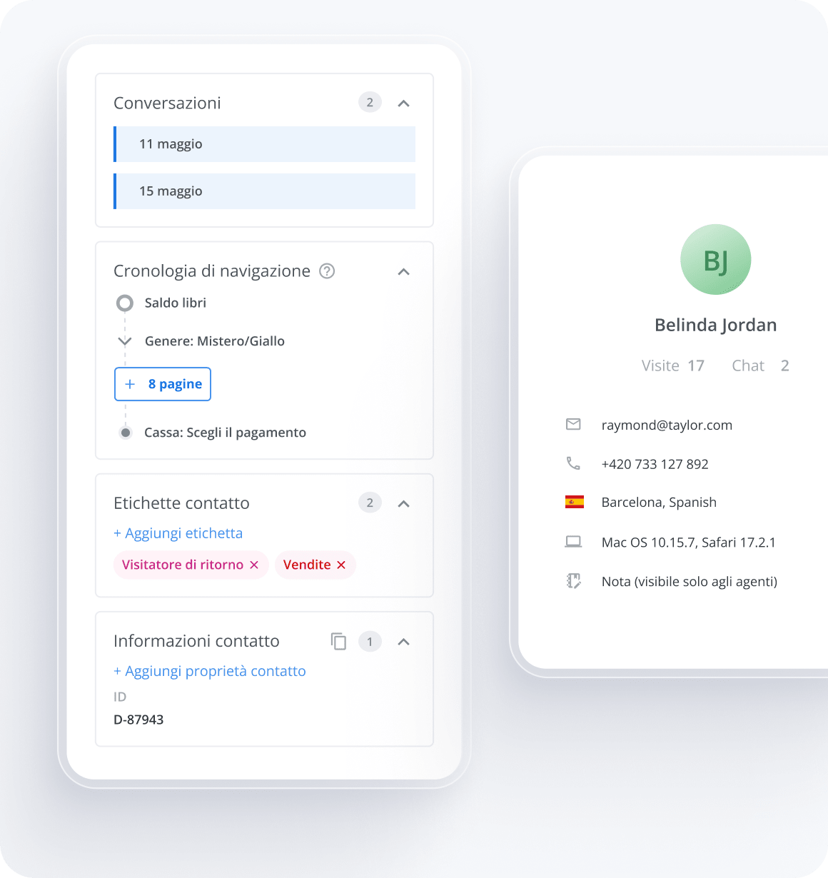 Report e statistiche - dati cliente approfonditi