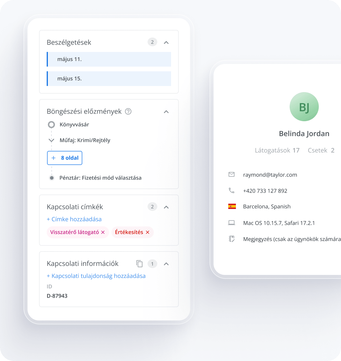 Jelentések és statisztikák - mély ügyféladatok