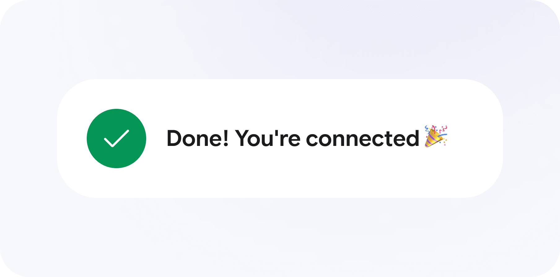 Vous êtes connecté