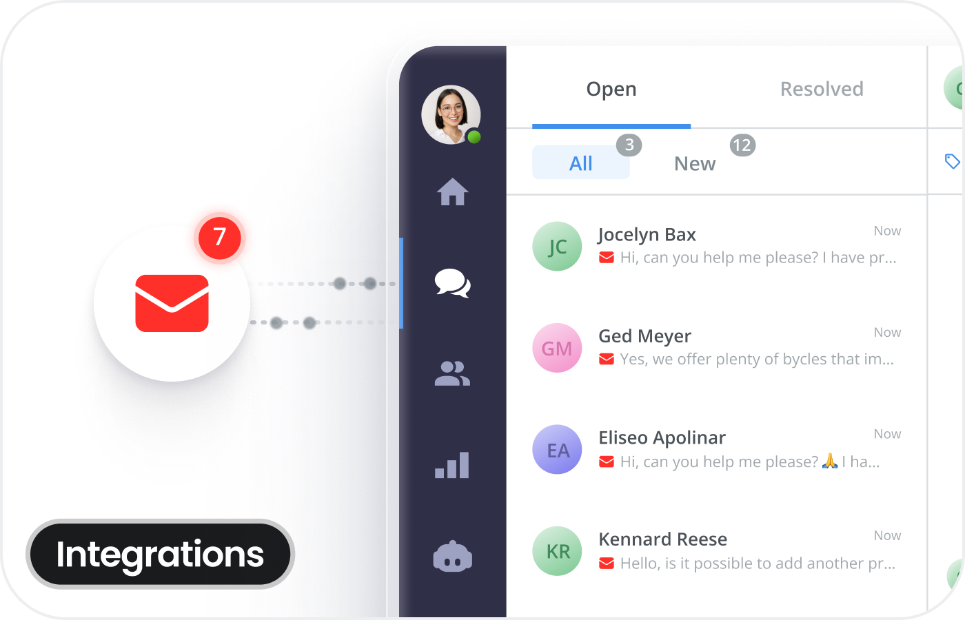 Integrate email to your Smartsupp dashboard