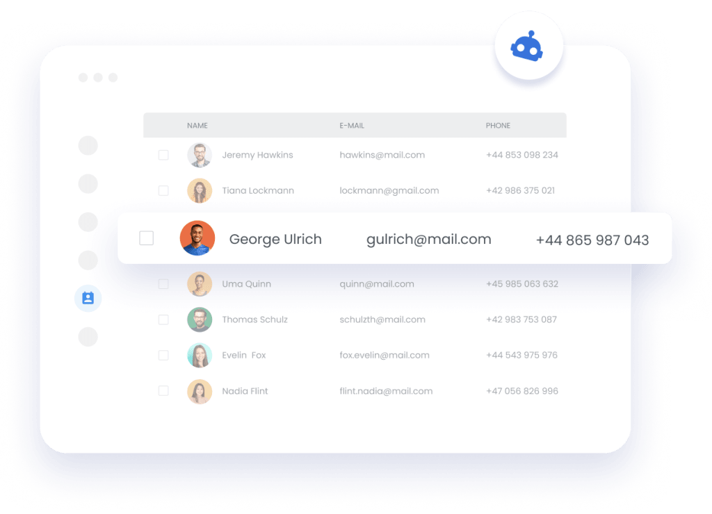 Intuitive Contact Hub