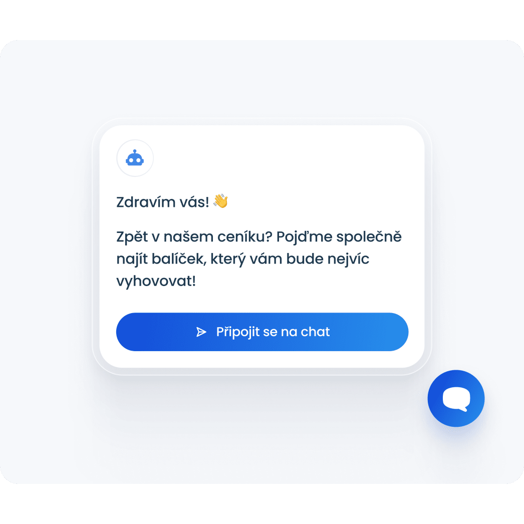 Smartsupp Uvítací zpráva