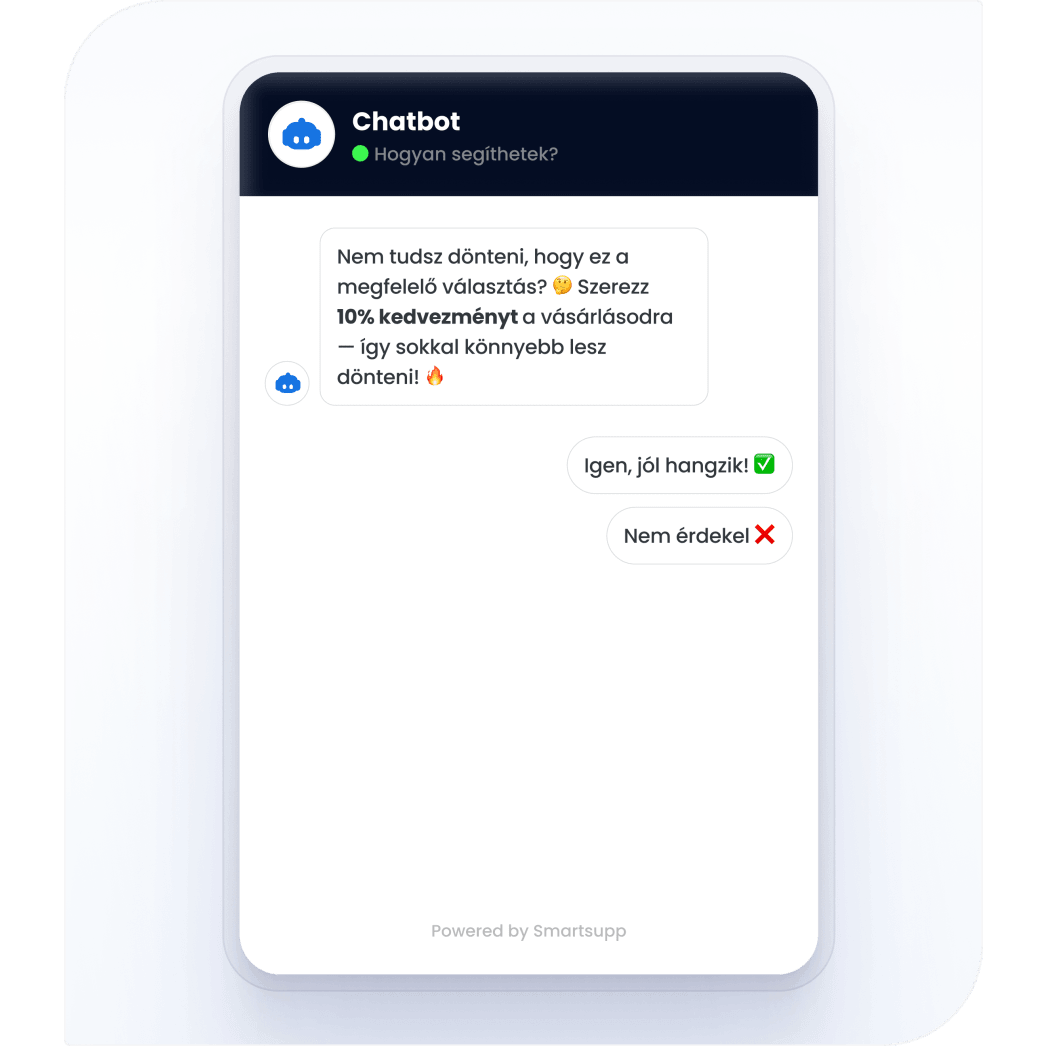 Smartsupp Chatbot e-kereskedelemhez