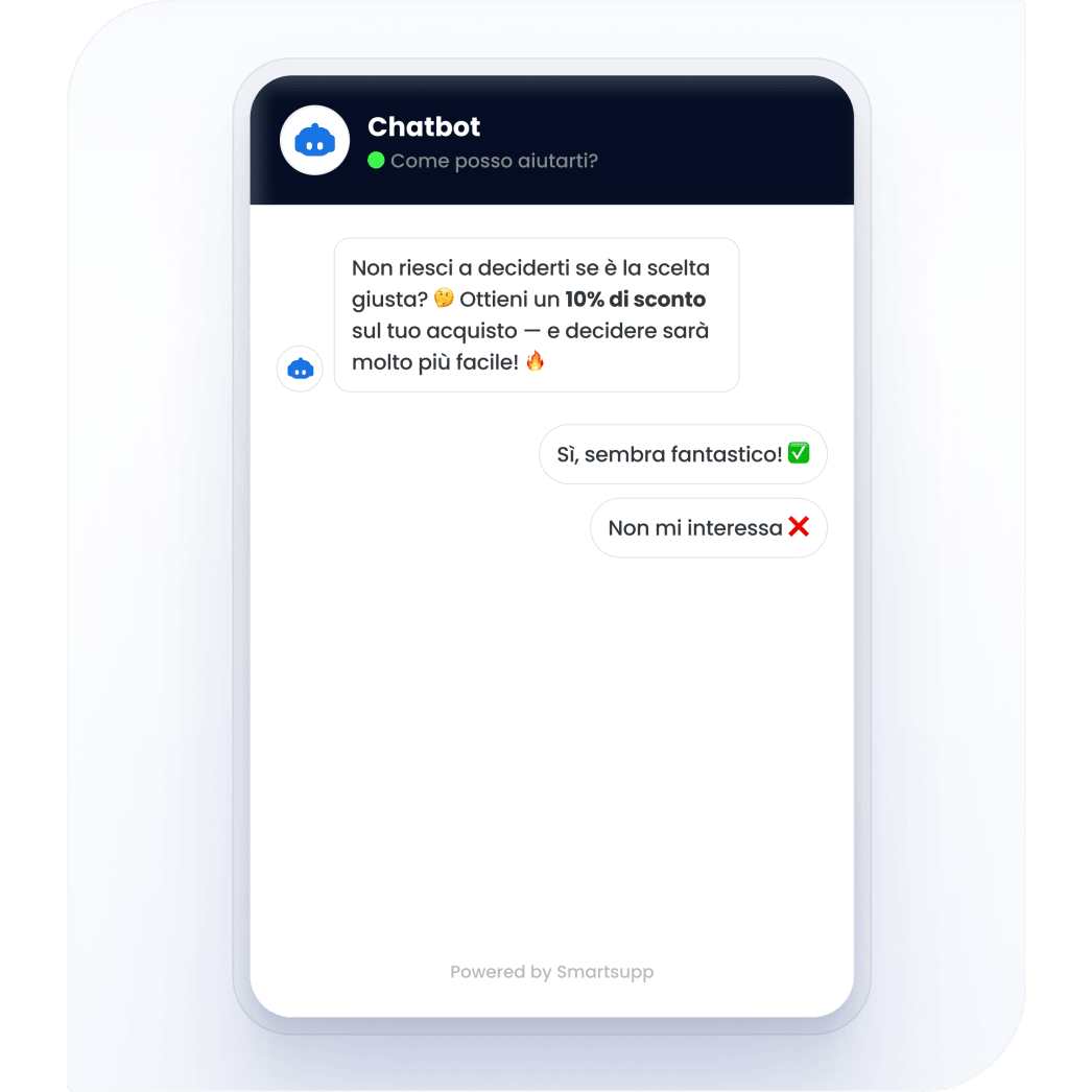 Smartsupp Chatbot per e-commerce