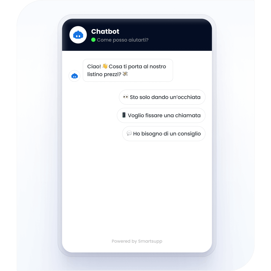 Smartsupp Chatbot per Assistenza clienti
