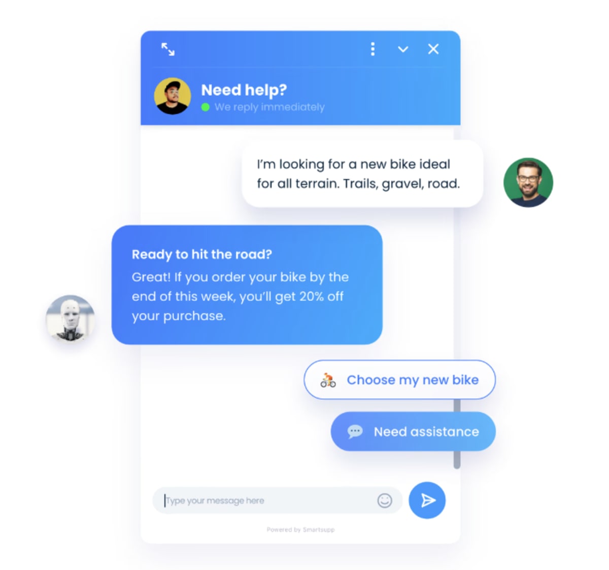 Chatbot conversation