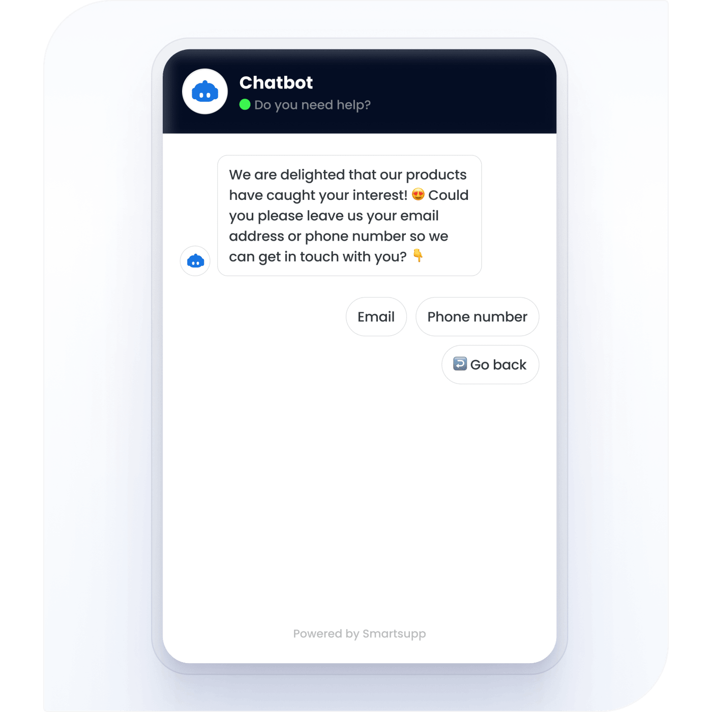 Smartsupp Lead generation chatbot