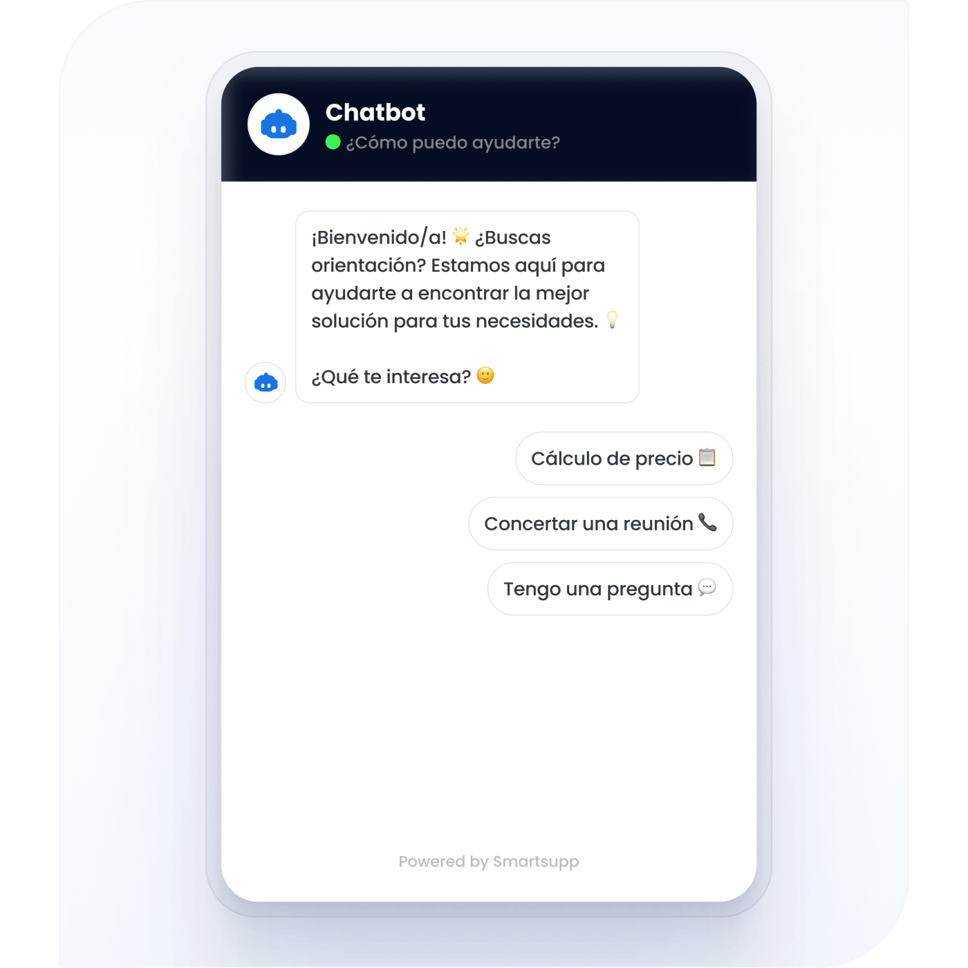 Chatbot de Smartsupp para Servicio