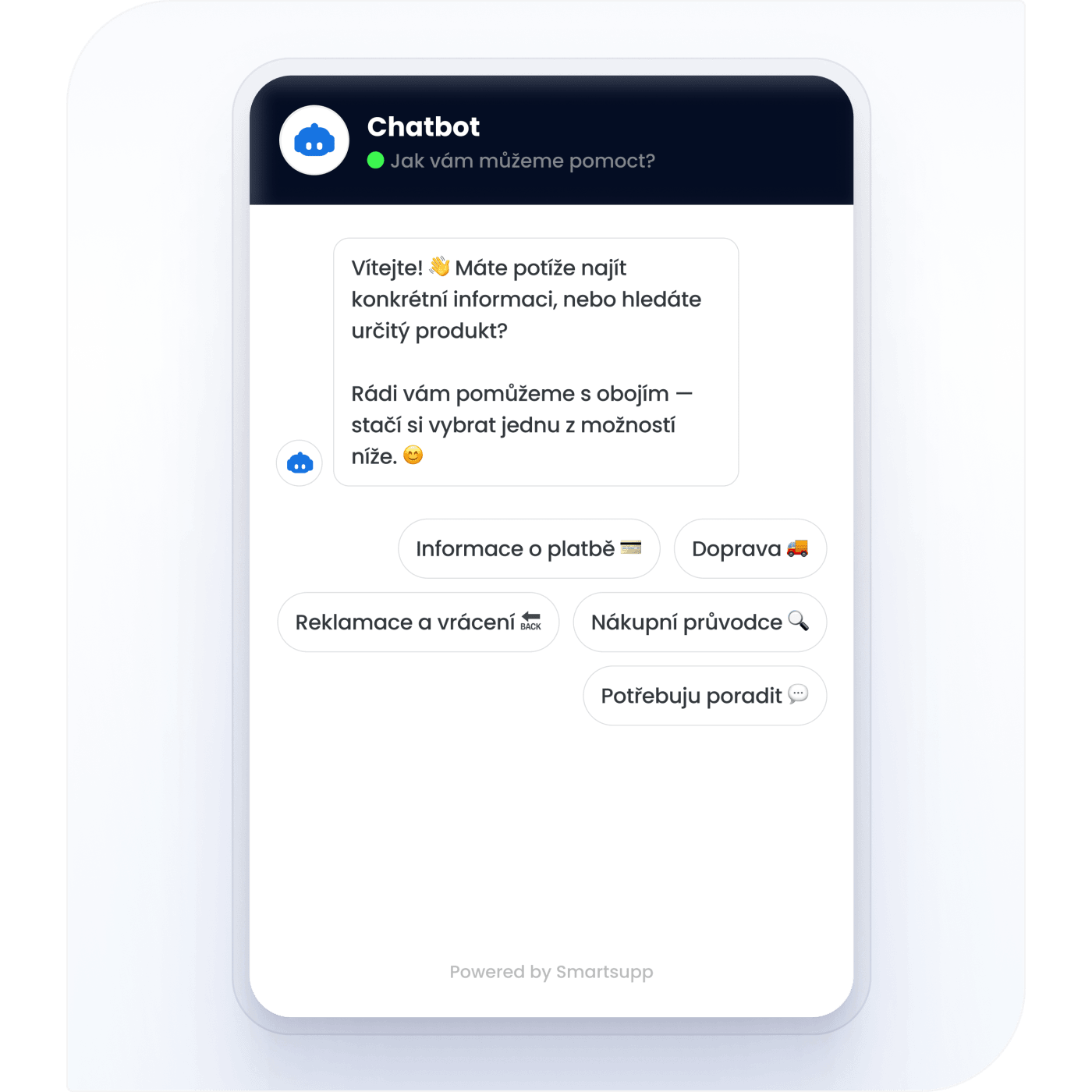 Smartsupp Q&A chatbot