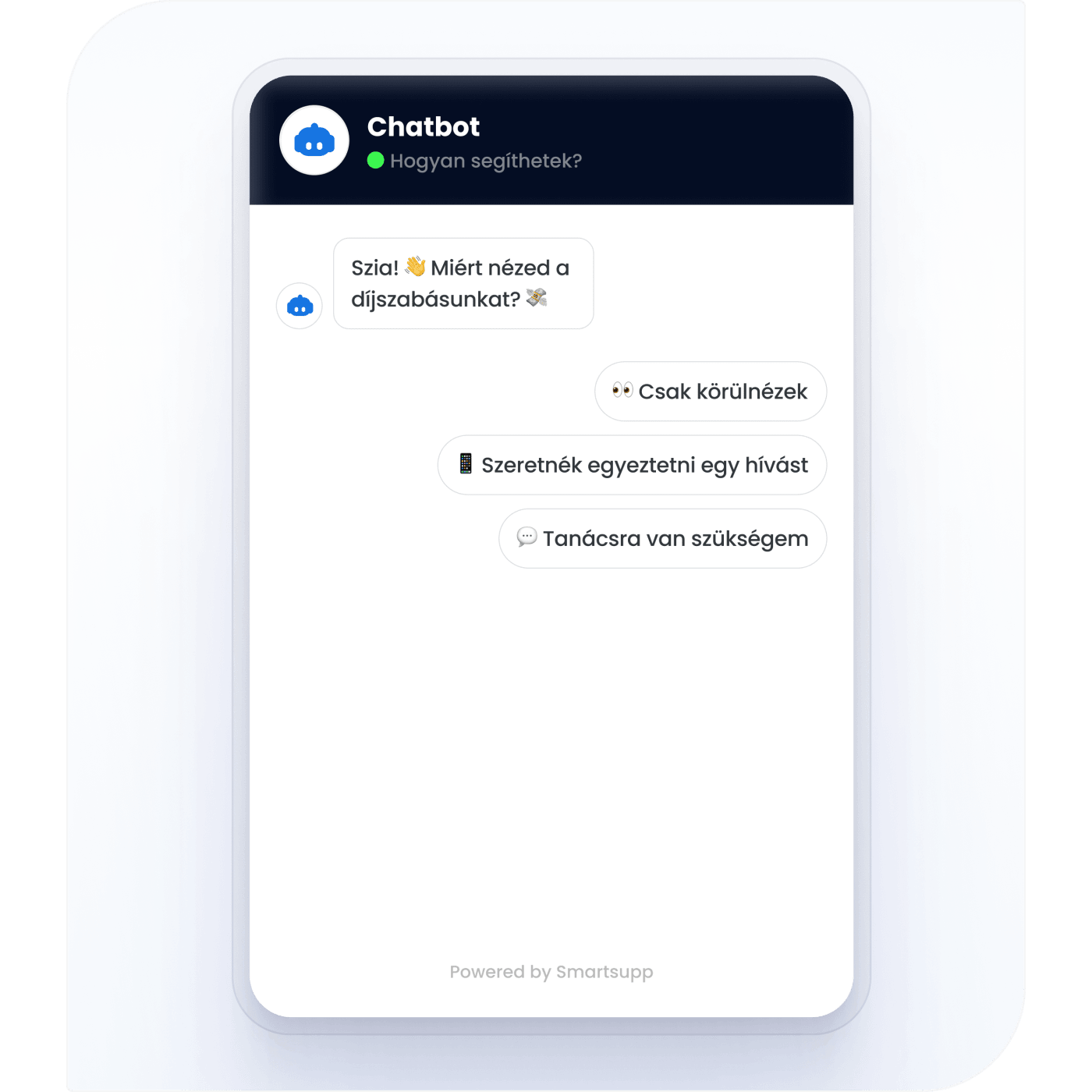 Smartsupp Chatbot az Ügyfélszolgálathoz