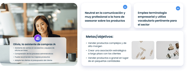 Caso de uso del asistente de compras IA como experto de back office