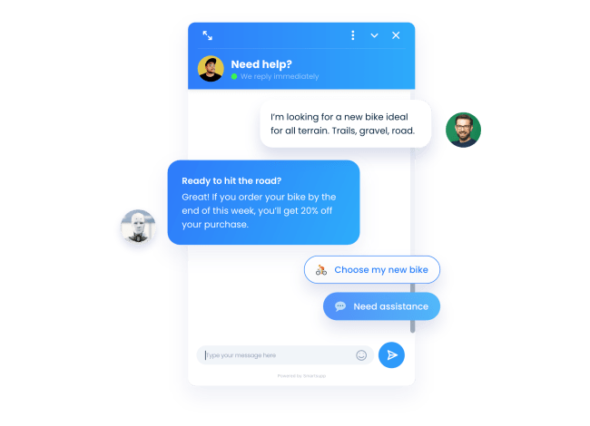 Smartsupp live chat and chatbots combined bring true value to your e-shop